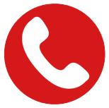 Telefon ikon Elmodan rød